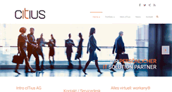 Desktop Screenshot of citius.ch